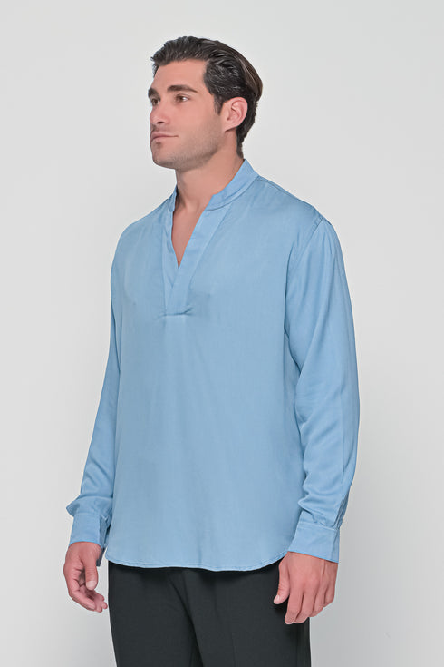 Notched Neck Shirt
